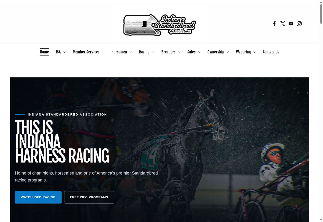 Indiana Harness homepage